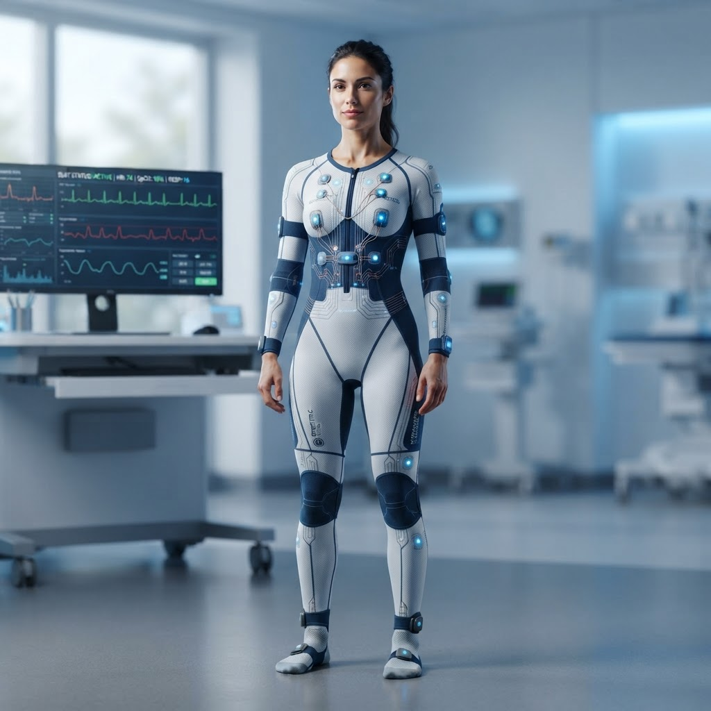 Naruto medical smart garment with biometric sensors